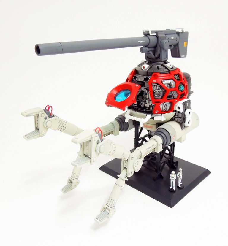 RG 1/144 MSN-02 ジオングをつくる。その7：赤ライン塗装と位置決め